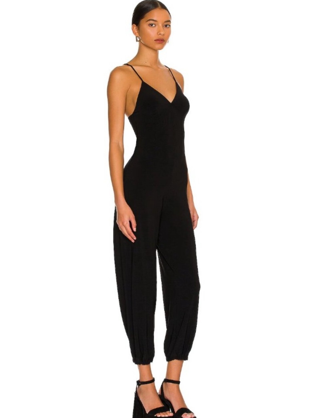 Norma Kamali Slip Jog Jumpsuit Sz Medium NWT - Picture 3 of 9